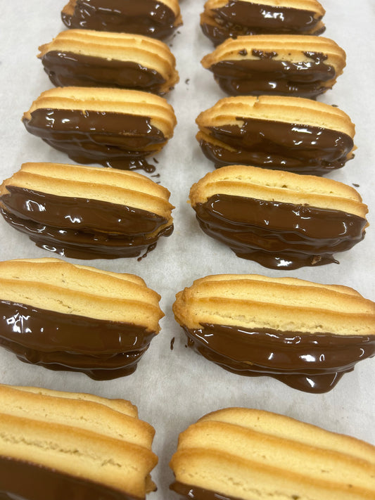 Chocolate Dipped Viennese Fingers